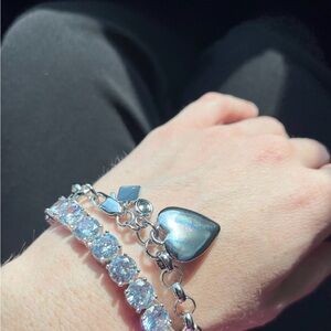 Silver Heart Cherish Bracelet Park Lane